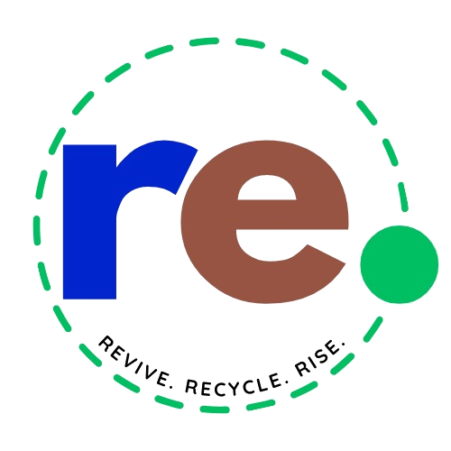 Reclaim Era logo. Revive. Recycle. Rise.